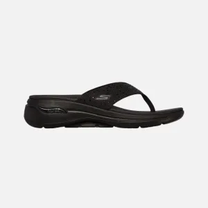 Canvas Shoes Skechers Go Walk Arch Fit -Dazzle Women'S Slide -Black