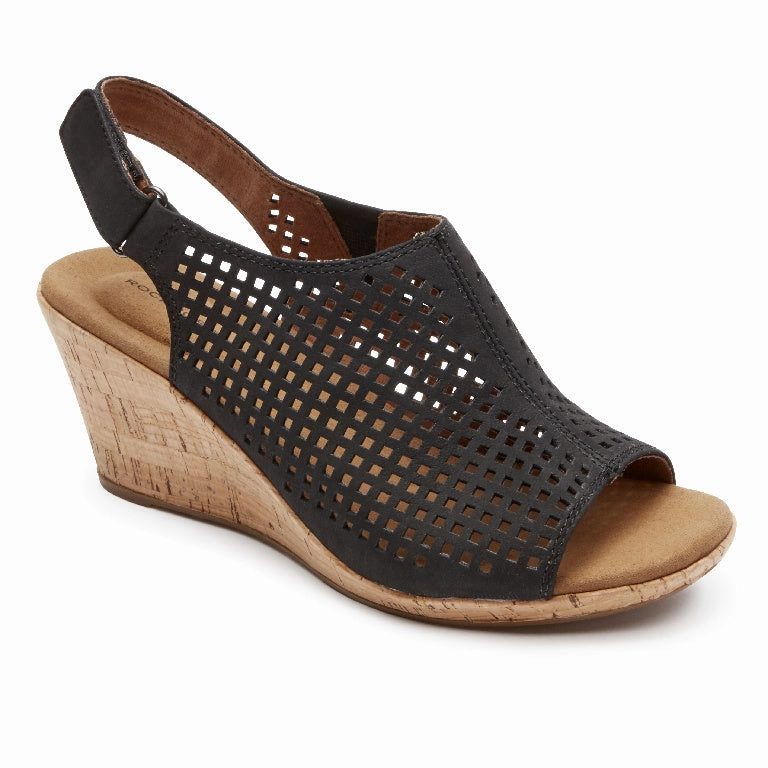 Women'S Briah Perforated Slingback Sandal Grippy Traction Orthotic Friendly