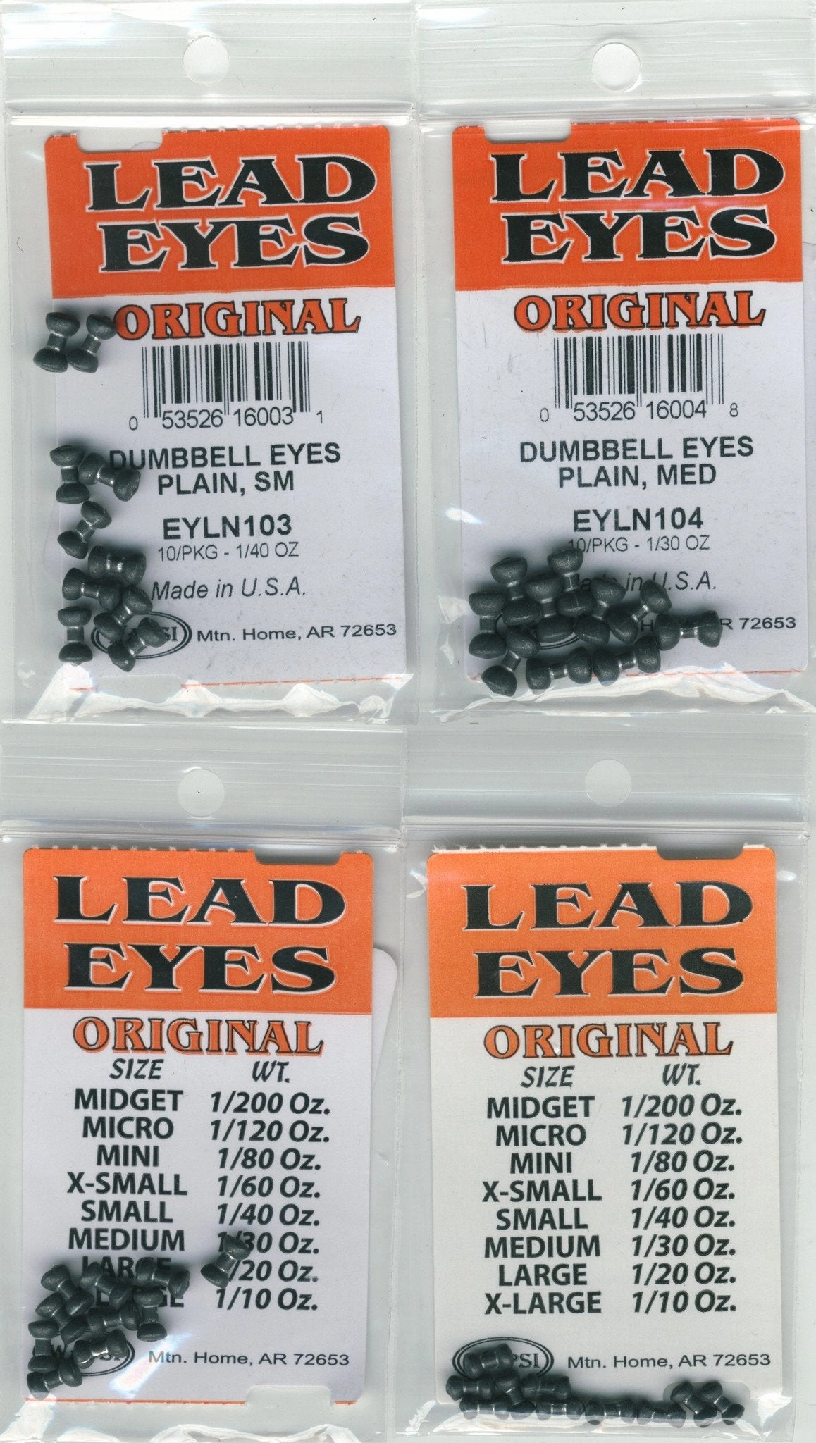 Lead Dumbbell Eyes