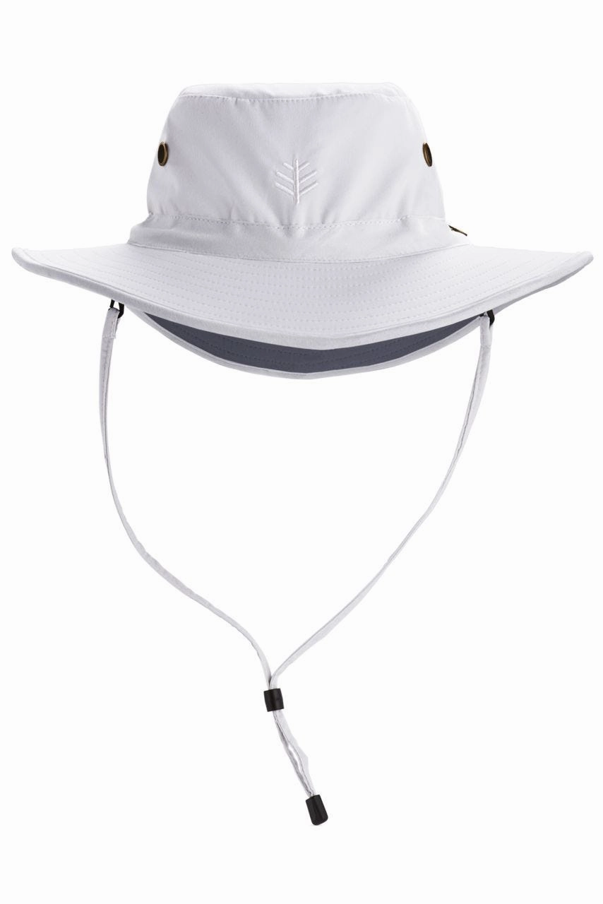 Leo Shapeable Wide Brim Hat | White/Carbon