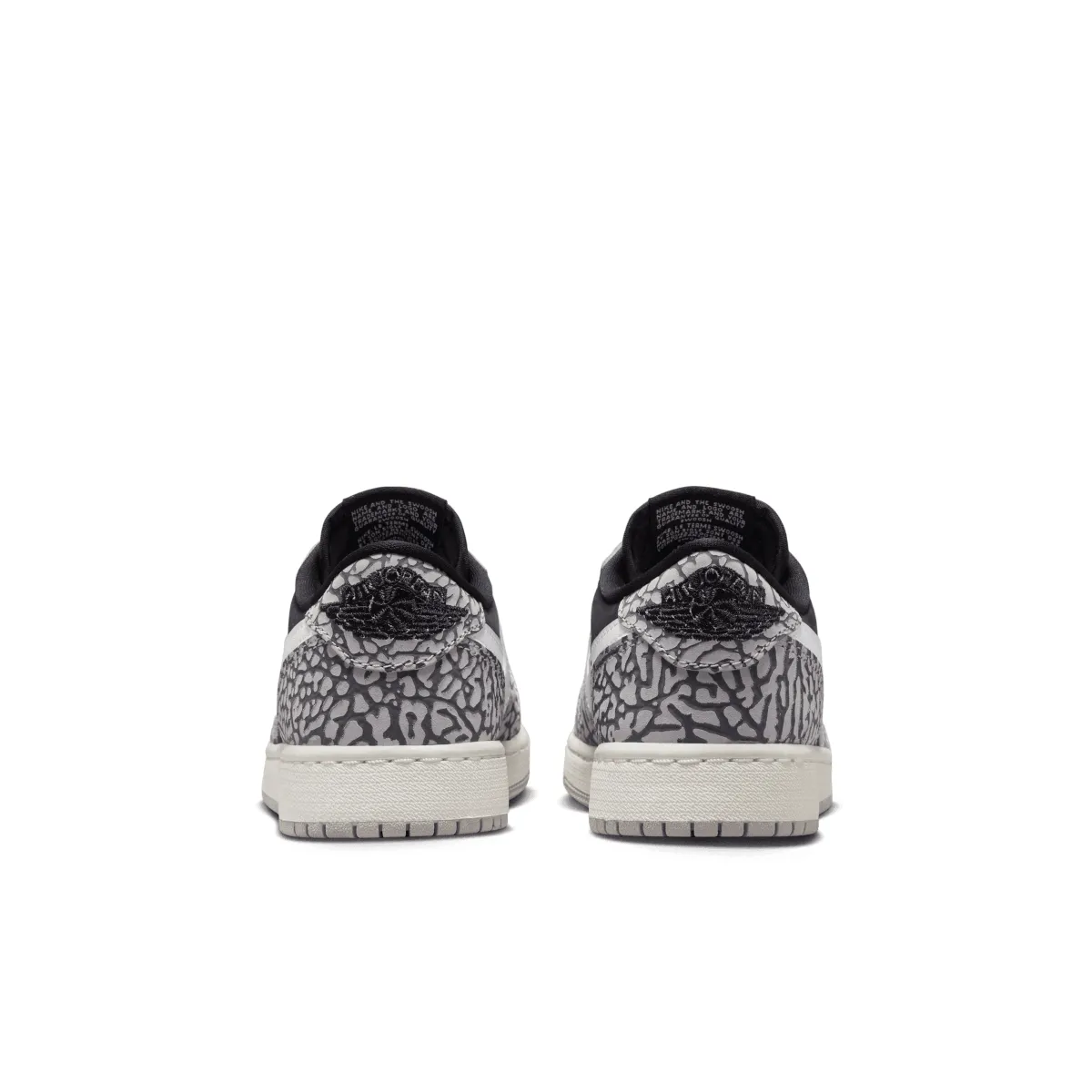 Kid'S Air Jordan 1 Retro Low Og 'Black Elephant' Easy On/Off Comfort Technology