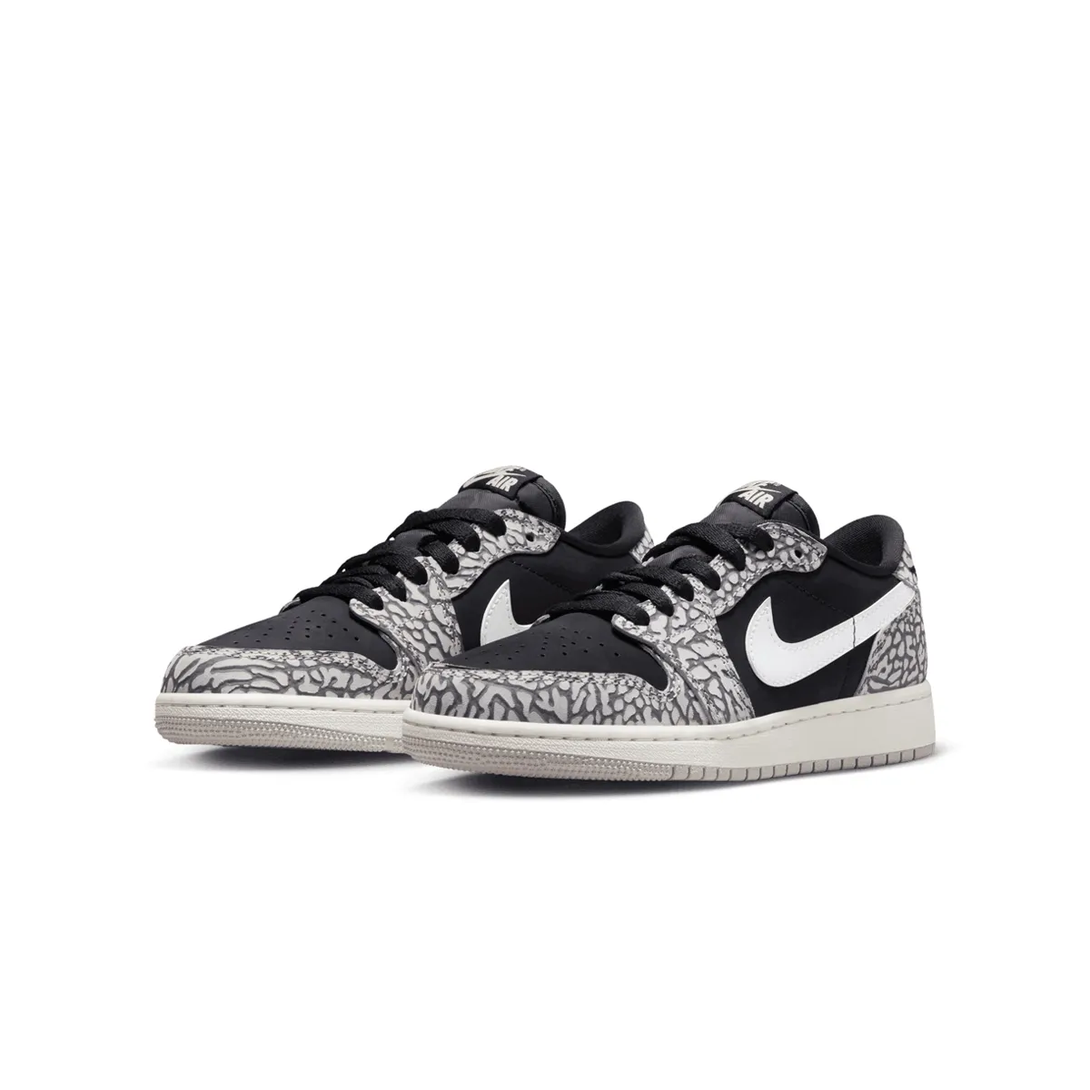 Kid'S Air Jordan 1 Retro Low Og 'Black Elephant' Essential Footwear Comfort Sole