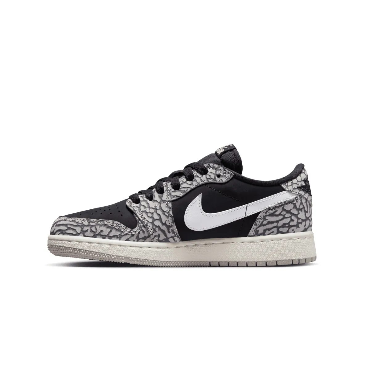 Kid'S Air Jordan 1 Retro Low Og 'Black Elephant' Casual Footwear Essential Footwear