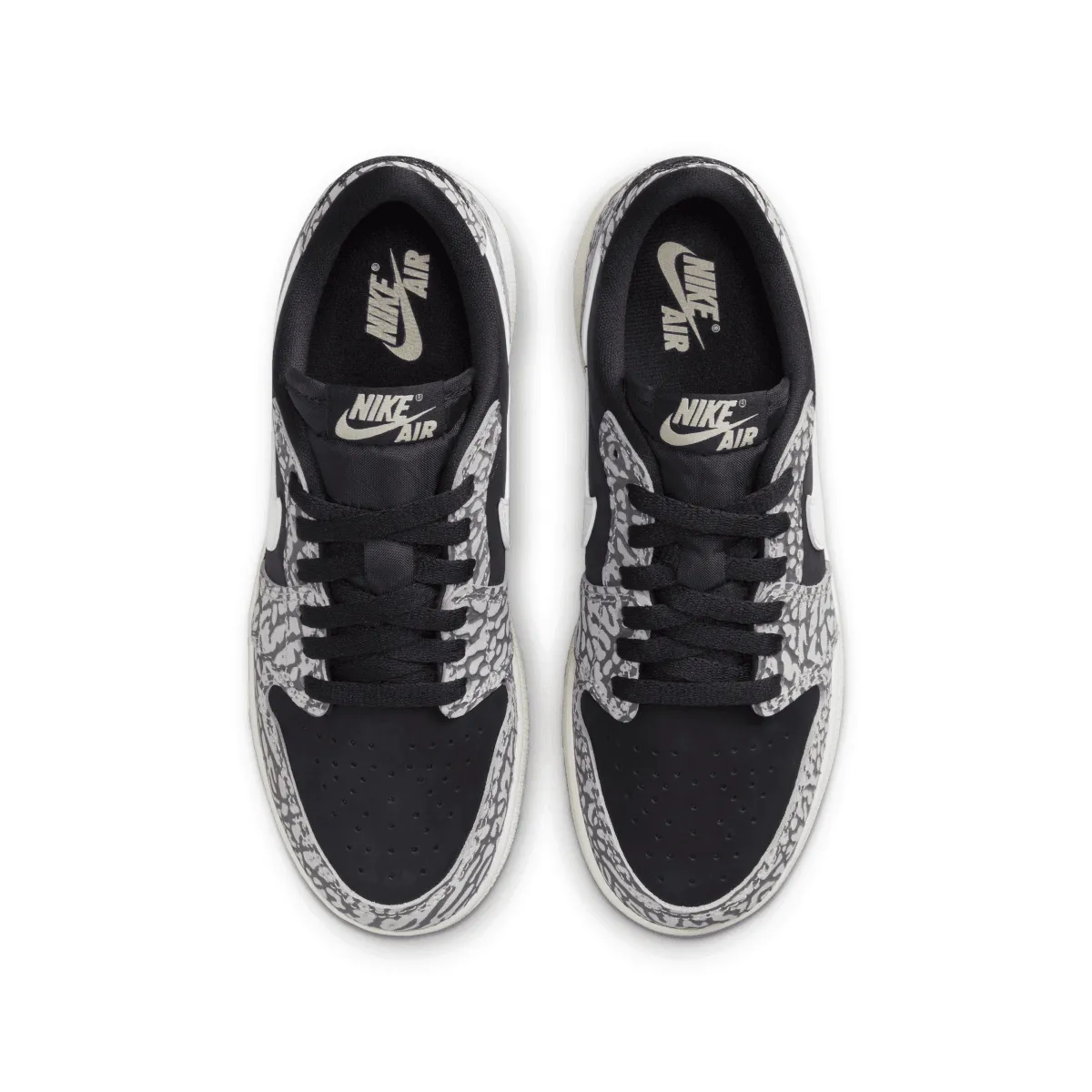 Kid'S Air Jordan 1 Retro Low Og 'Black Elephant' Grippy Soles Stable