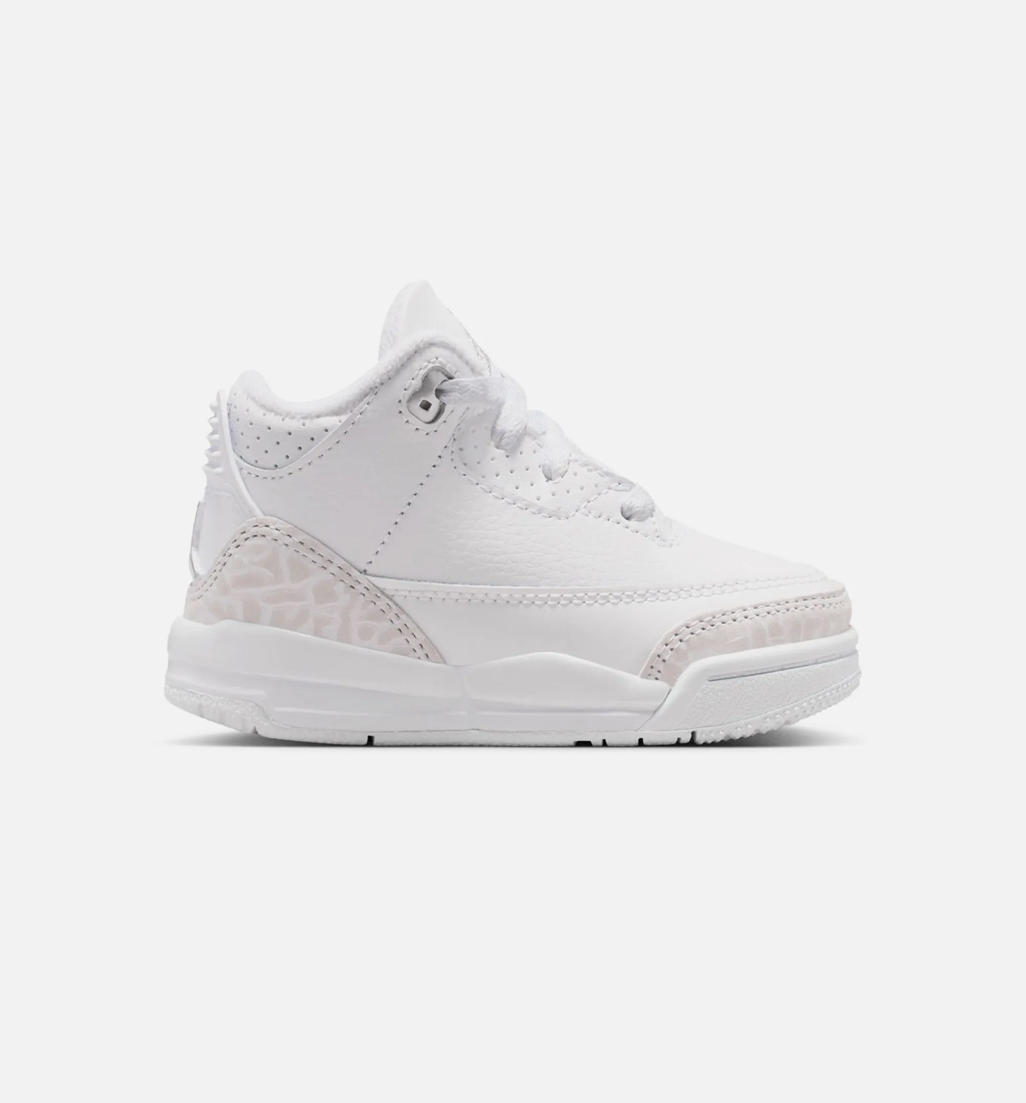 Lightweight Shoes Air Jordan 3 Retro White And Silver Infant Toddler Lifestyle Shoe - White/Metallic Silver
