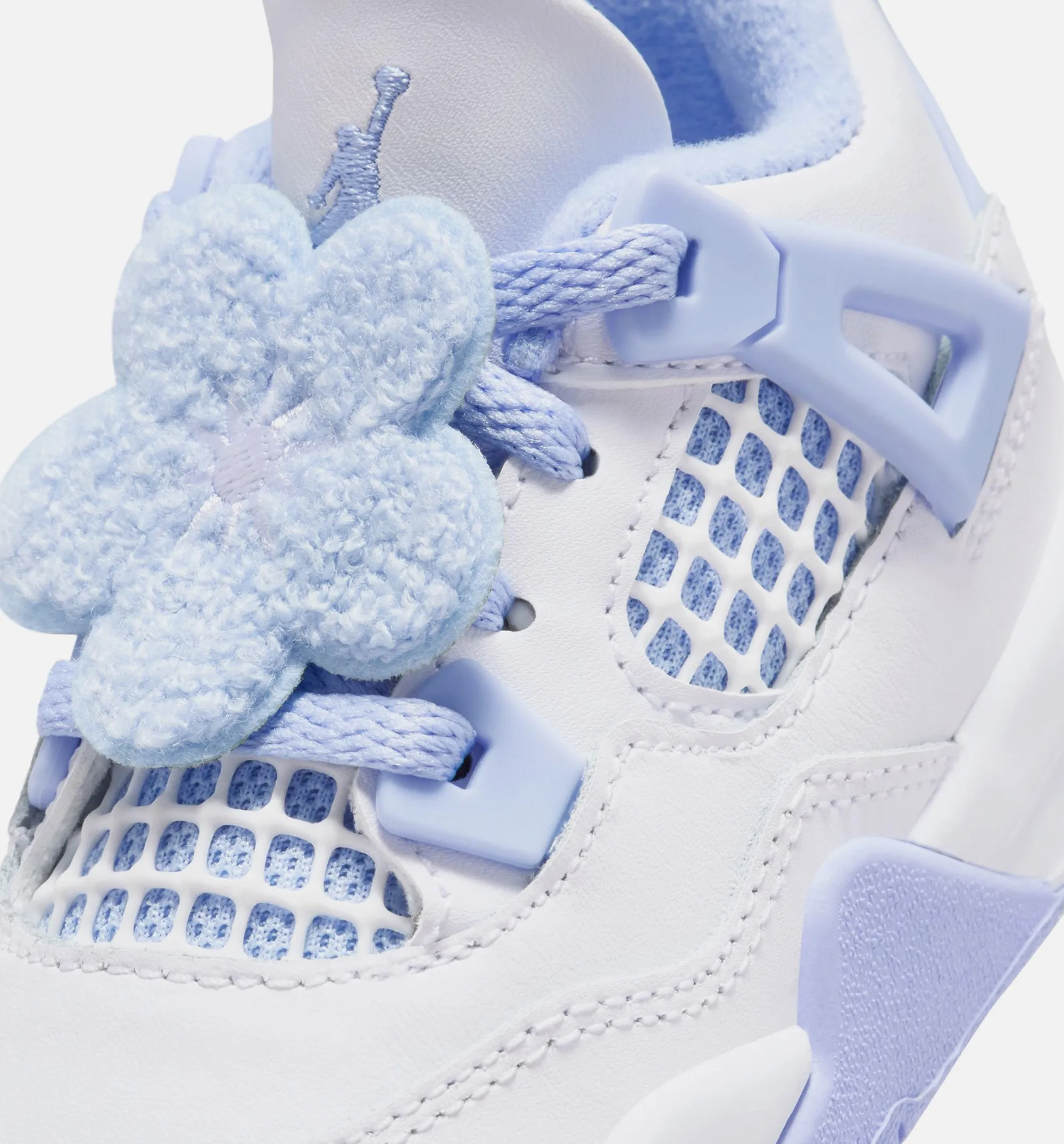 Cloud Comfort Slip Resistant Work Air Jordan 4 Retro Aluminum Infant Toddler Lifestyle Shoe - White/Aluminum/Blue Tint/Oil Green