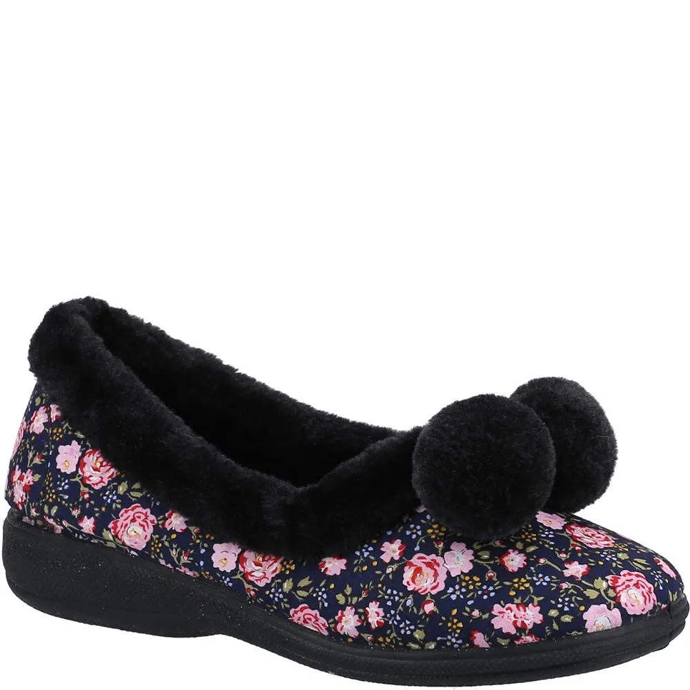 Fleet & Foster Goldfinch Ladies Slipper Comfort Heel Casual Footwear