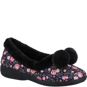 Fleet & Foster Goldfinch Ladies Slipper Comfort Heel Casual Footwear
