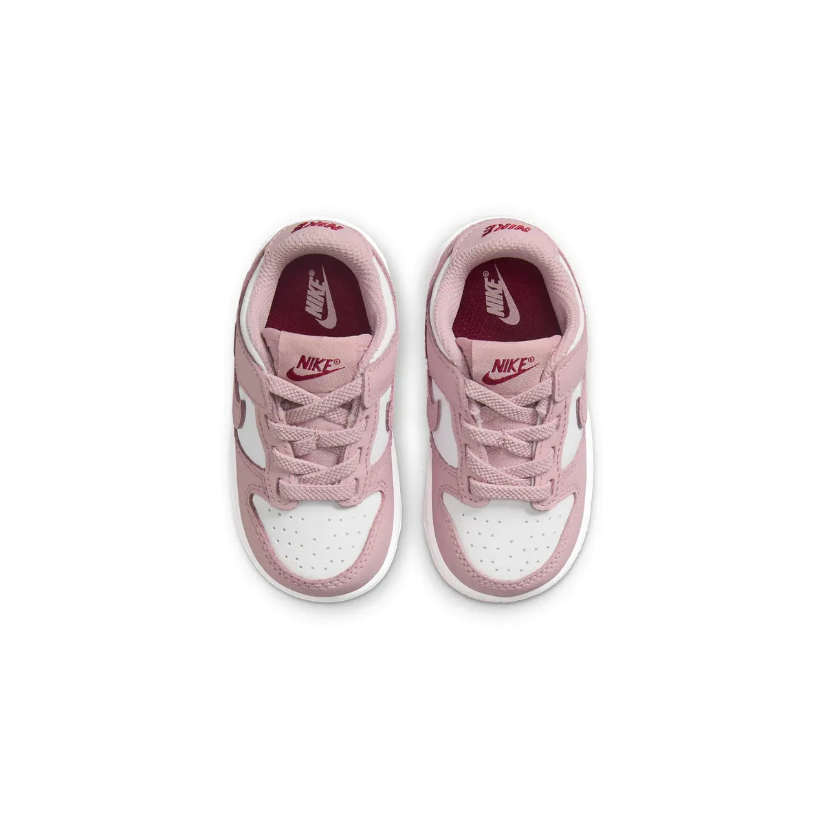Toddlers Dunk Low 'White Pink Glaze' Minimal Footwear