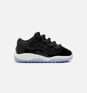 Air Jordan 11 Retro Low Black And Varsity Royal Infant Toddler Lifestyle Shoe - Black/Varsity Royal/White Arch Support