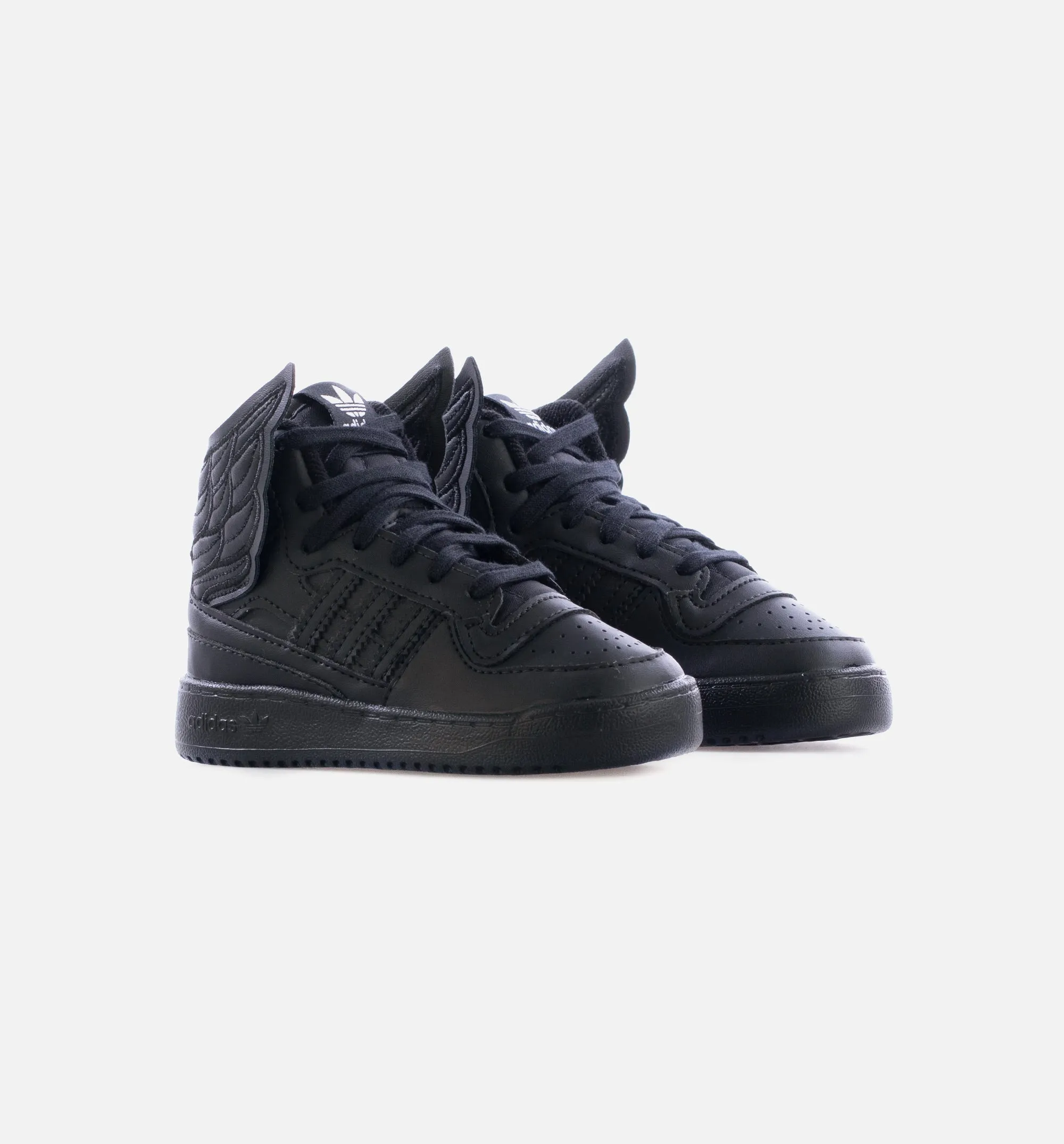 Canvas Shoes Breathable Mesh Jeremy Scott New Wings 4.0 Infant Toddler Lifestyle Shoes - Black