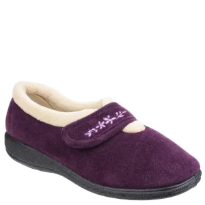 Fleet & Foster Capa Touch Fastening Memory Foam Slipper Statement Footwear Slip Resistant Work