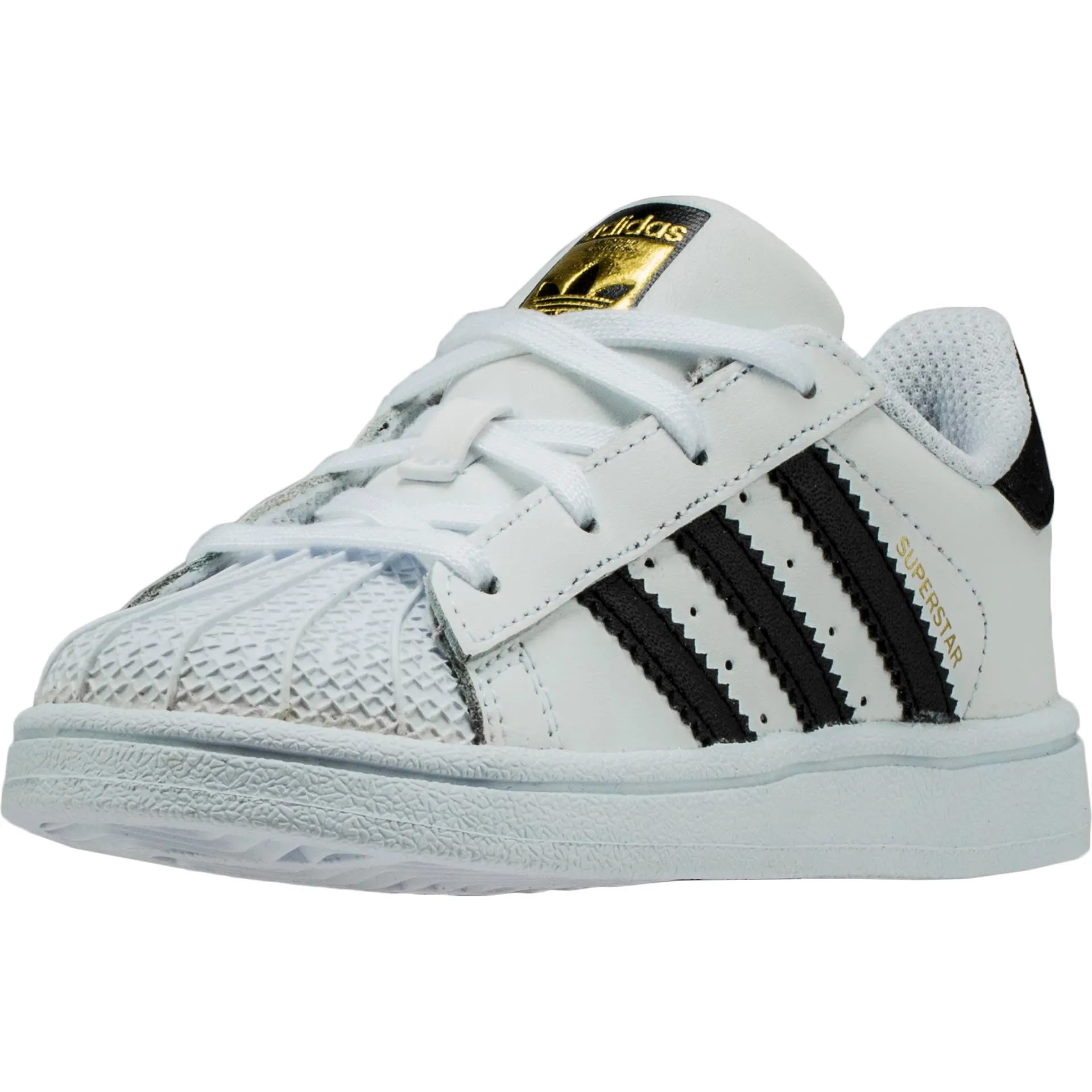 Superstar Infant Toddler Lifestyle Shoe - Black/White Unisex Shoes Shock Absorbing