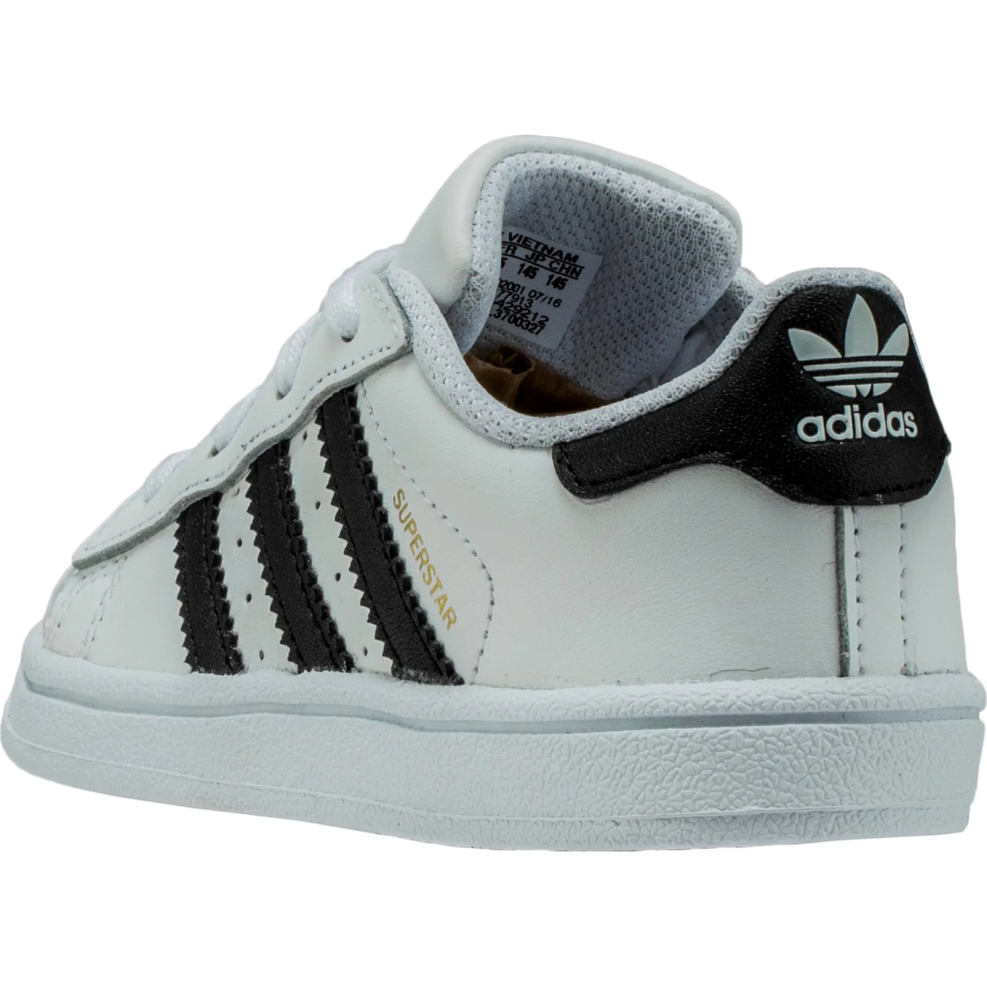 Casual Footwear Superstar Infant Toddler Lifestyle Shoe - Black/White