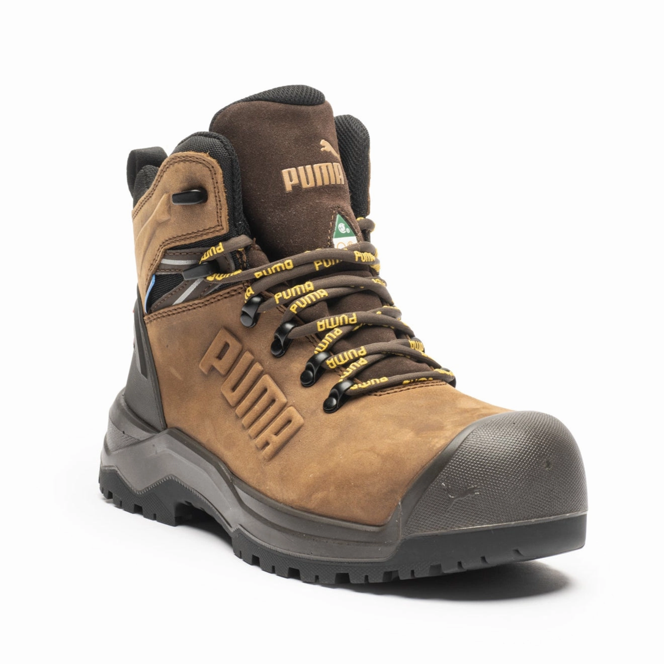 Relaxed Fit Footwear Ergonomic Puma Iron Brown Men'S 6" Waterproof Composite Toe Work Boots