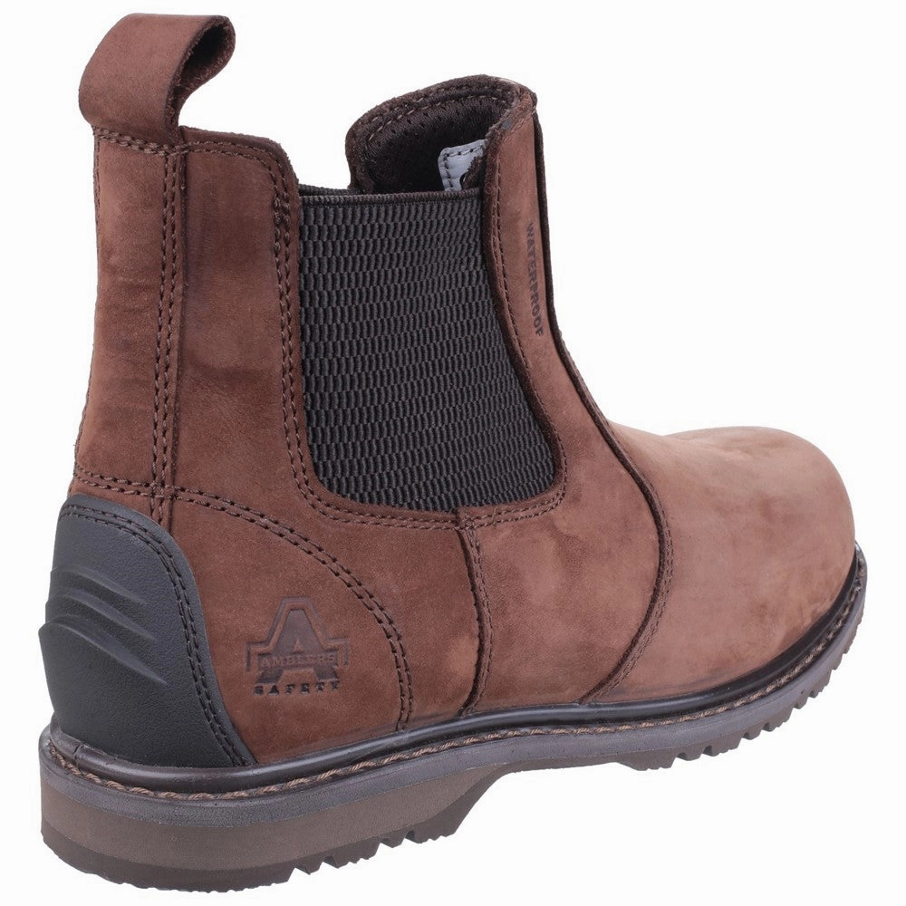 Statement Footwear Leather Shoes Amblers Safety As148 Sperrin Lightweight Waterproof Pull On Dealer Safety Boot