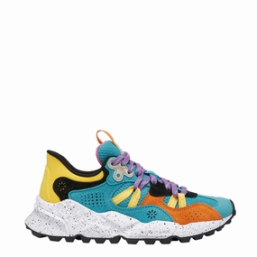 Flower Mountain Tiger Hill Petrol / Orange Comfort Heel Supportive Footwear