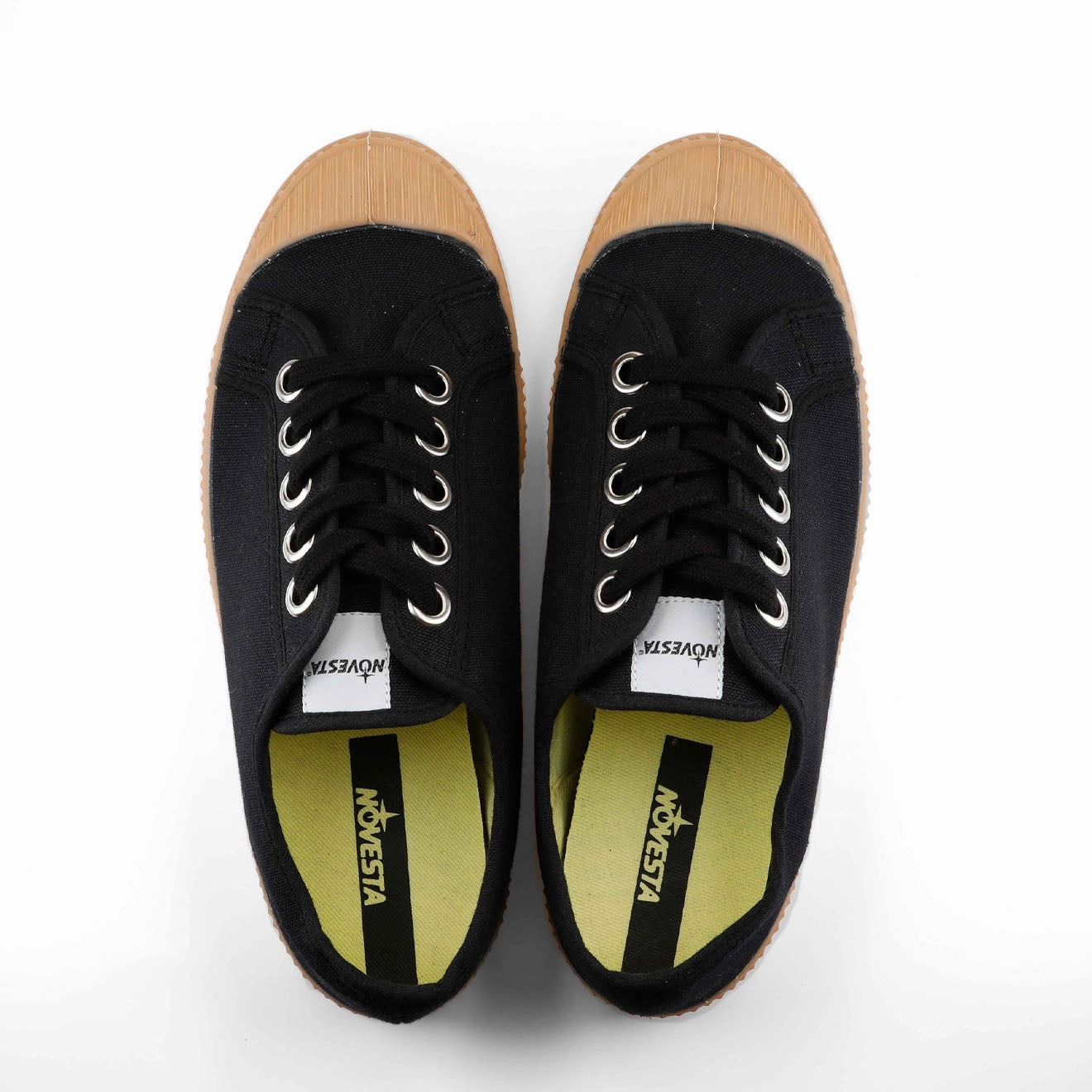 Novesta Star Master Trainer 60 Black / 003 Transparent Canvas Shoes Slip On Shoes