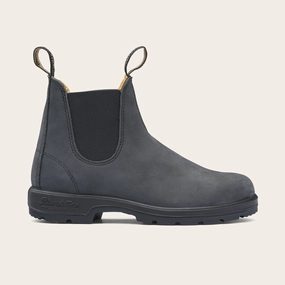 Blundstone | Unisex Chelsea Boots | Iconic Rustic Black Chelsea Boot | Black Comfortable Footwear Easy On/Off