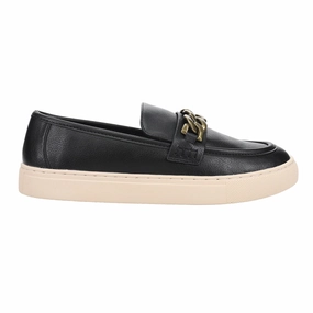 Chain Reaction Metallic Slip On Loafers Chic Footwear Casual Footwear
