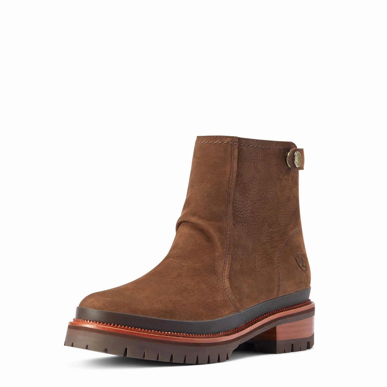 Shock Absorbing Ariat Womens Leighton Waterproof Boot Barley Brown