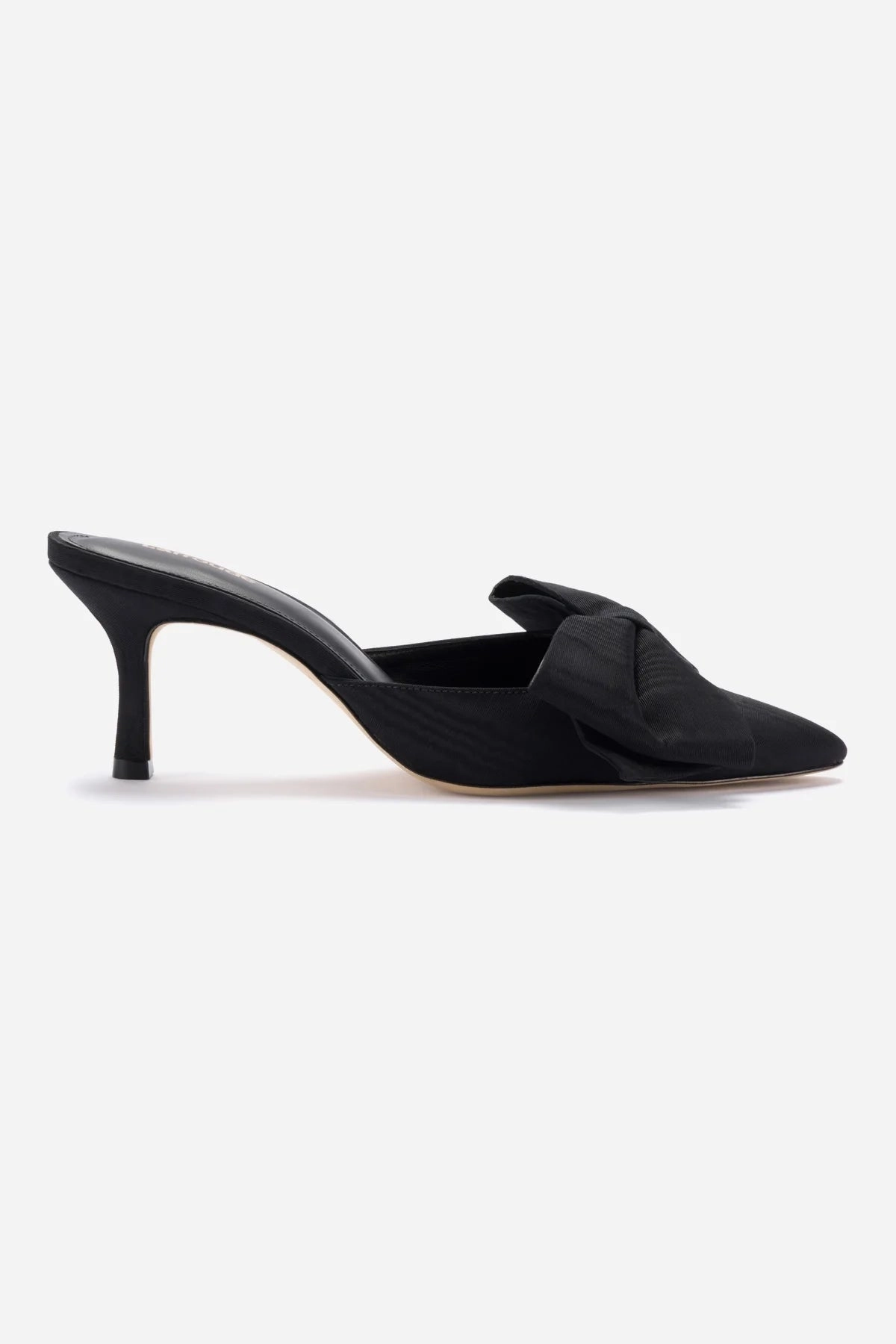 Mini Elle Pump In Black Fabric Minimal Footwear