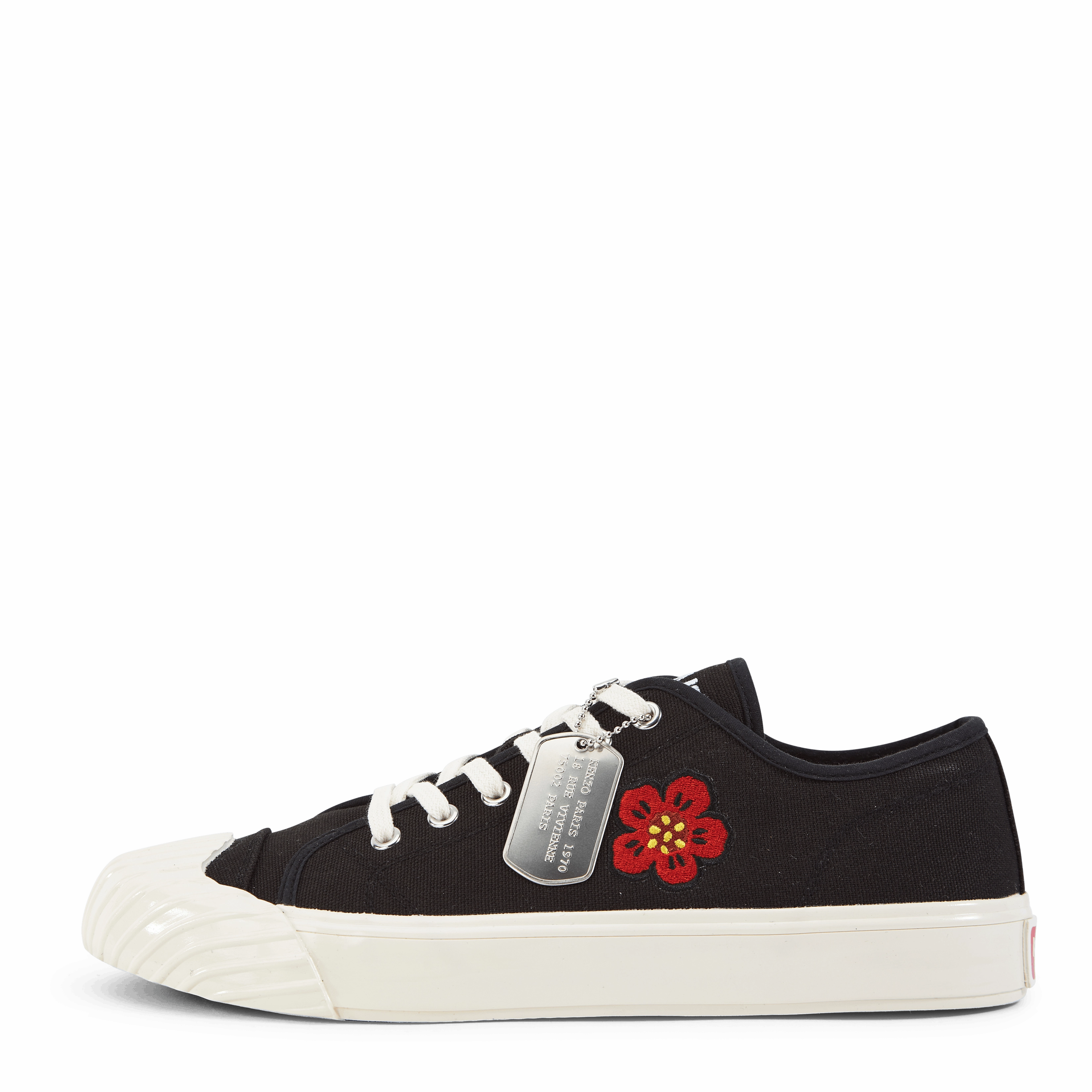 Unisex Waterproof Low Top Sneaker Boke Flower Black