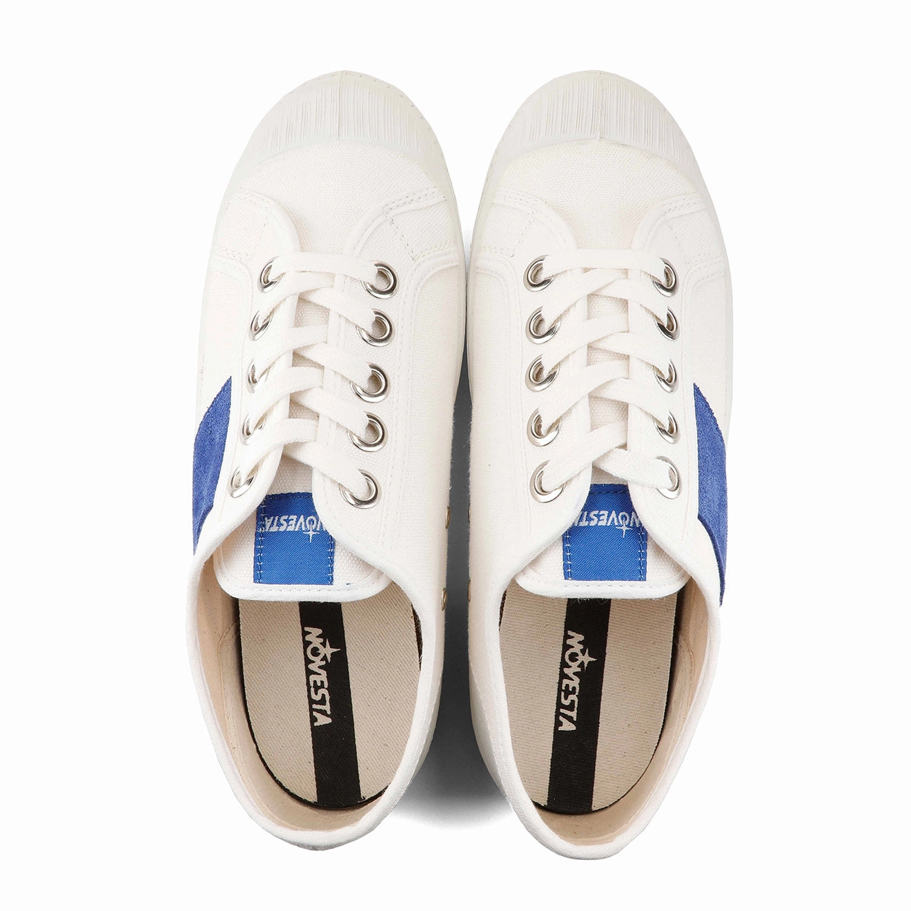 Wide Fit Novesta Star Master 10 White Blue / 110 White