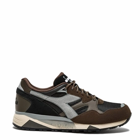 Smart Casual Footwear Water Resistant Diadora N9002 Polar Dark Brown Trainer Dark Brown