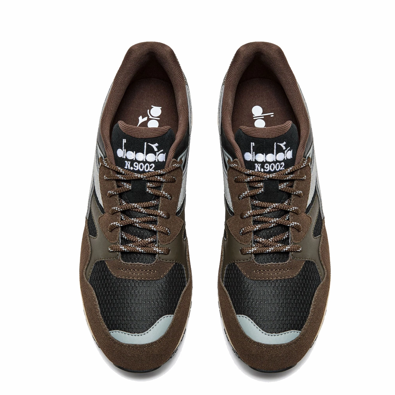 Leather Shoes Diadora N9002 Polar Dark Brown Trainer Dark Brown