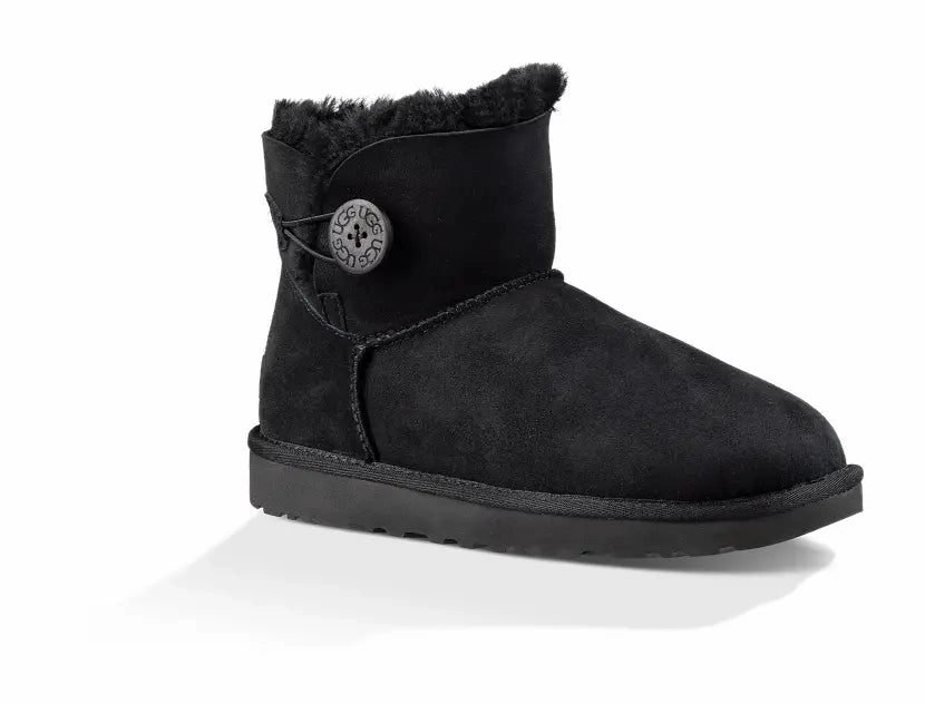 Women??S Ugg Mini Bailey Button Ii ?C Cozy Sheepskin Boot With Versatile Style Easy On/Off Comfort Sole