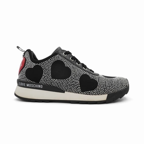 Love Moschino 'Heart Stud' Sneakers - Women'S 37 All Weather Daylong Comfort