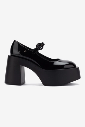 Olivia Platform Pump In Black Patent Leather Shock Absorbing Everyday Sneakers
