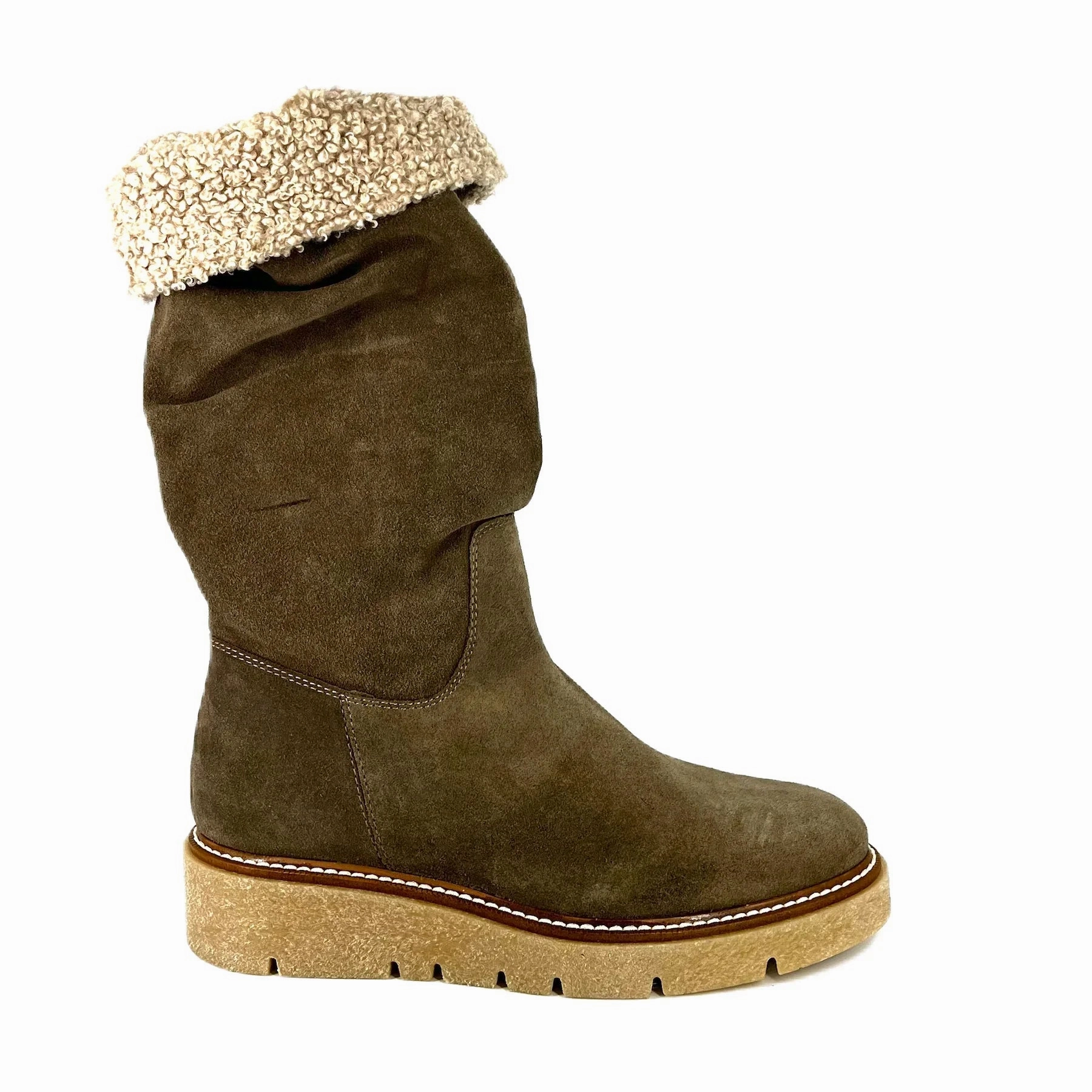 Pedro Miralles | Woman Boots | Mod 22206 Velor Mud | Brown Pain Relief