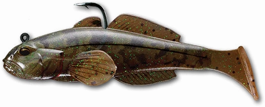 LIVETARGET Goby Paddle Tail Swimbait 3 pack