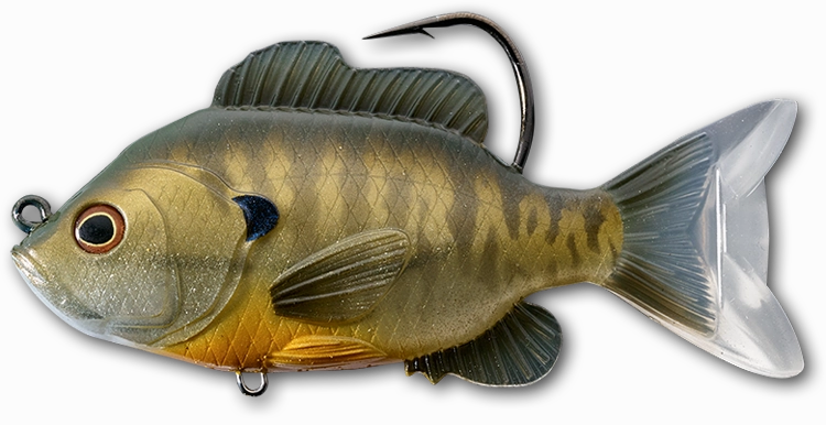 LIVETARGET Sunfish Soft Body Top Hook Swimbait