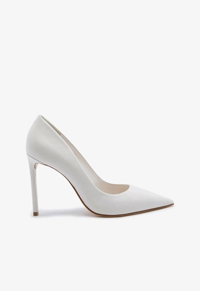 Lou High Stiletto White Pump Casual Footwear Orthotic Friendly