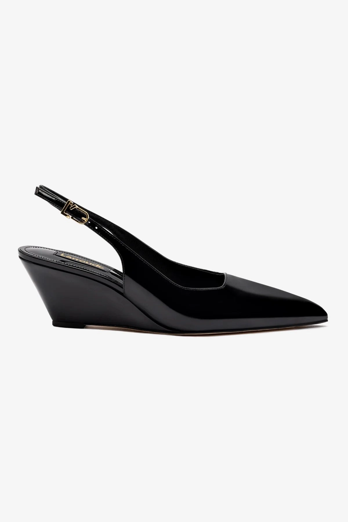 Sustainable Shoes Loulou Pump In Black Patent Leather
