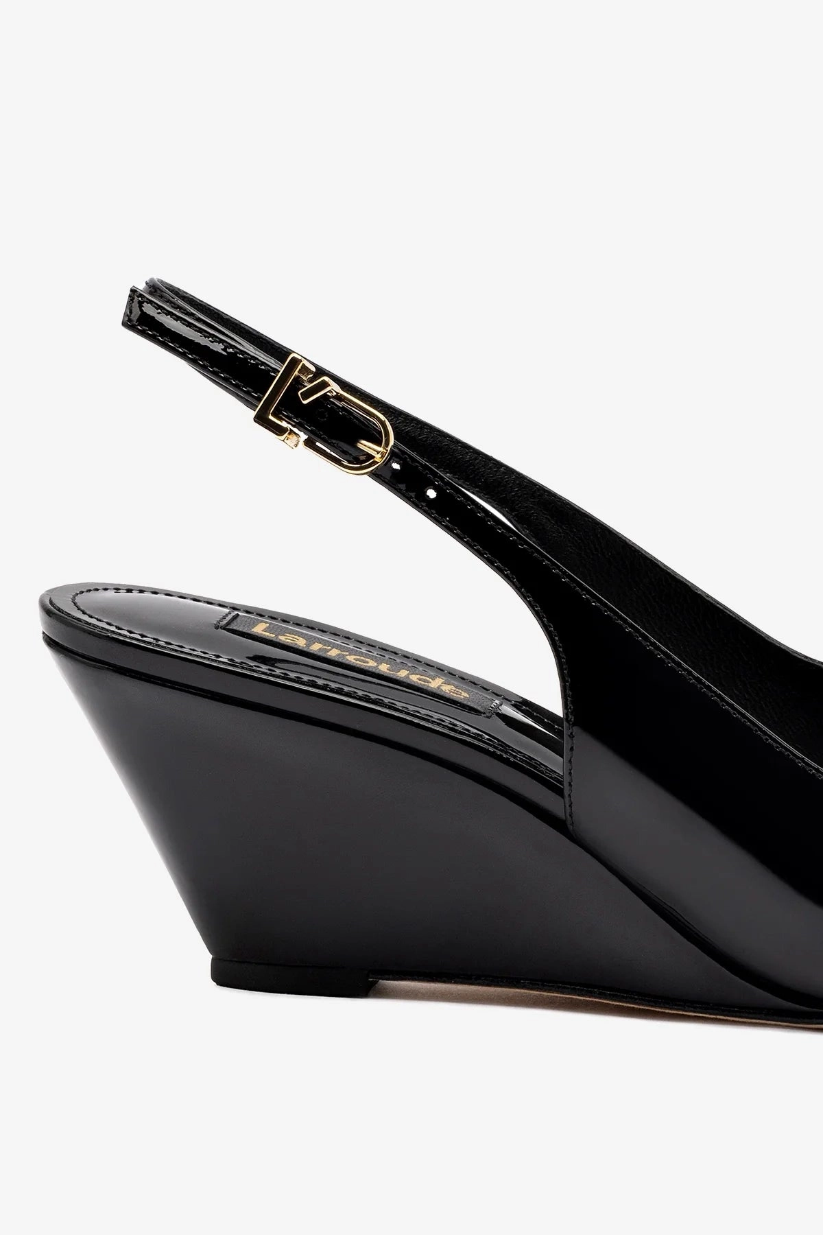 Classic Sneakers Flat Feet Shoes Loulou Pump In Black Patent Leather