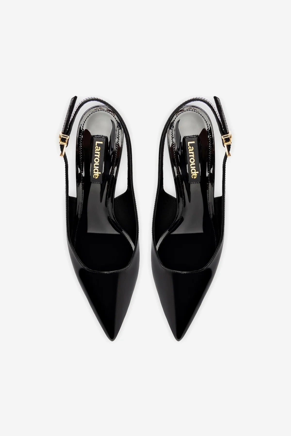 Loulou Pump In Black Patent Leather Comfortable Footwear