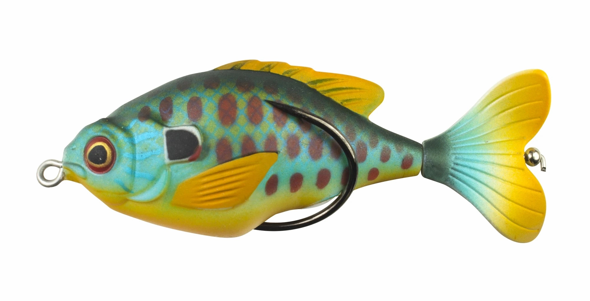 Lunkerhunt Propfish Sunfish 3 1/4 inch Hollow Topwater Prop Lure
