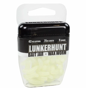 Lunkerhunt Wax Worm Bait Jar 1/3 oz.