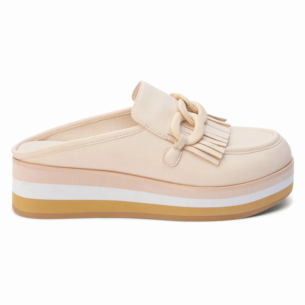 Grippy Traction Ergonomic Maren Platform Mule Loafers
