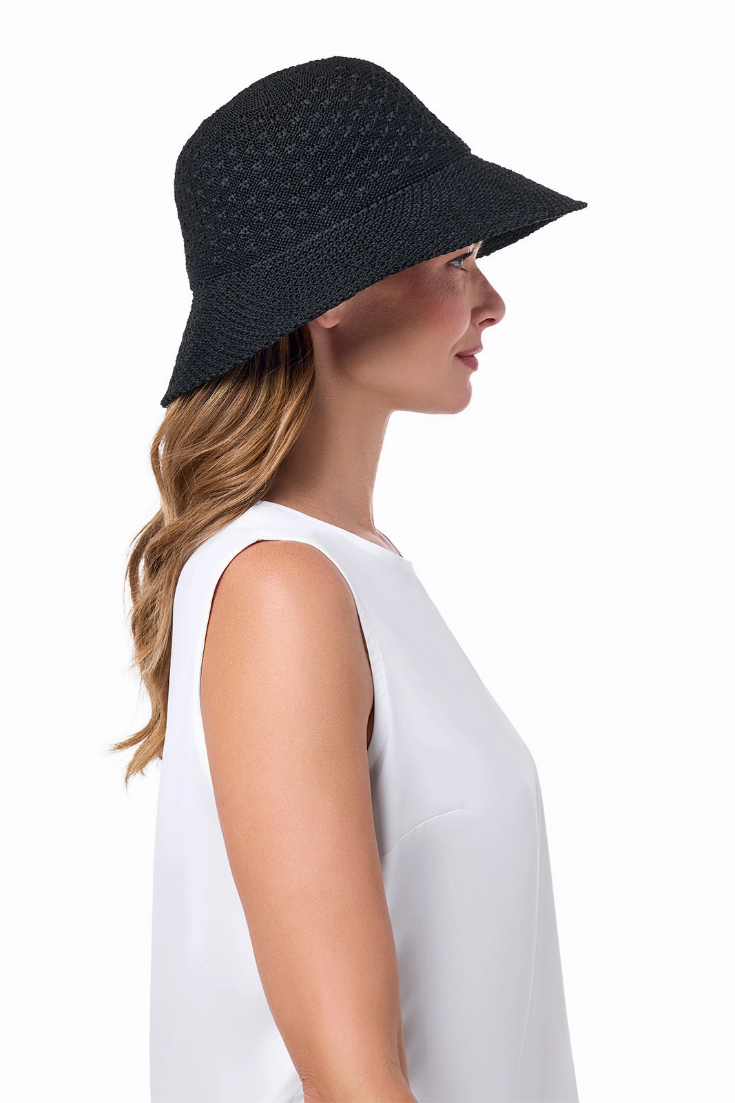 Marina Cloche Sun Hat | Black
