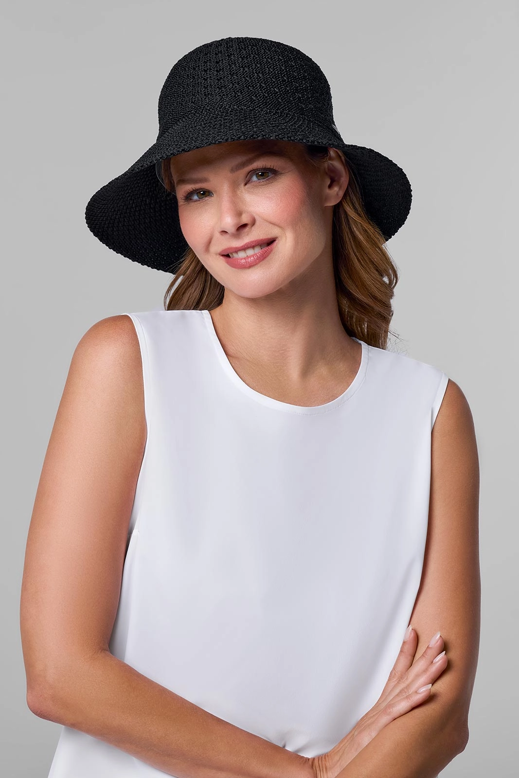Marina Cloche Sun Hat | Black