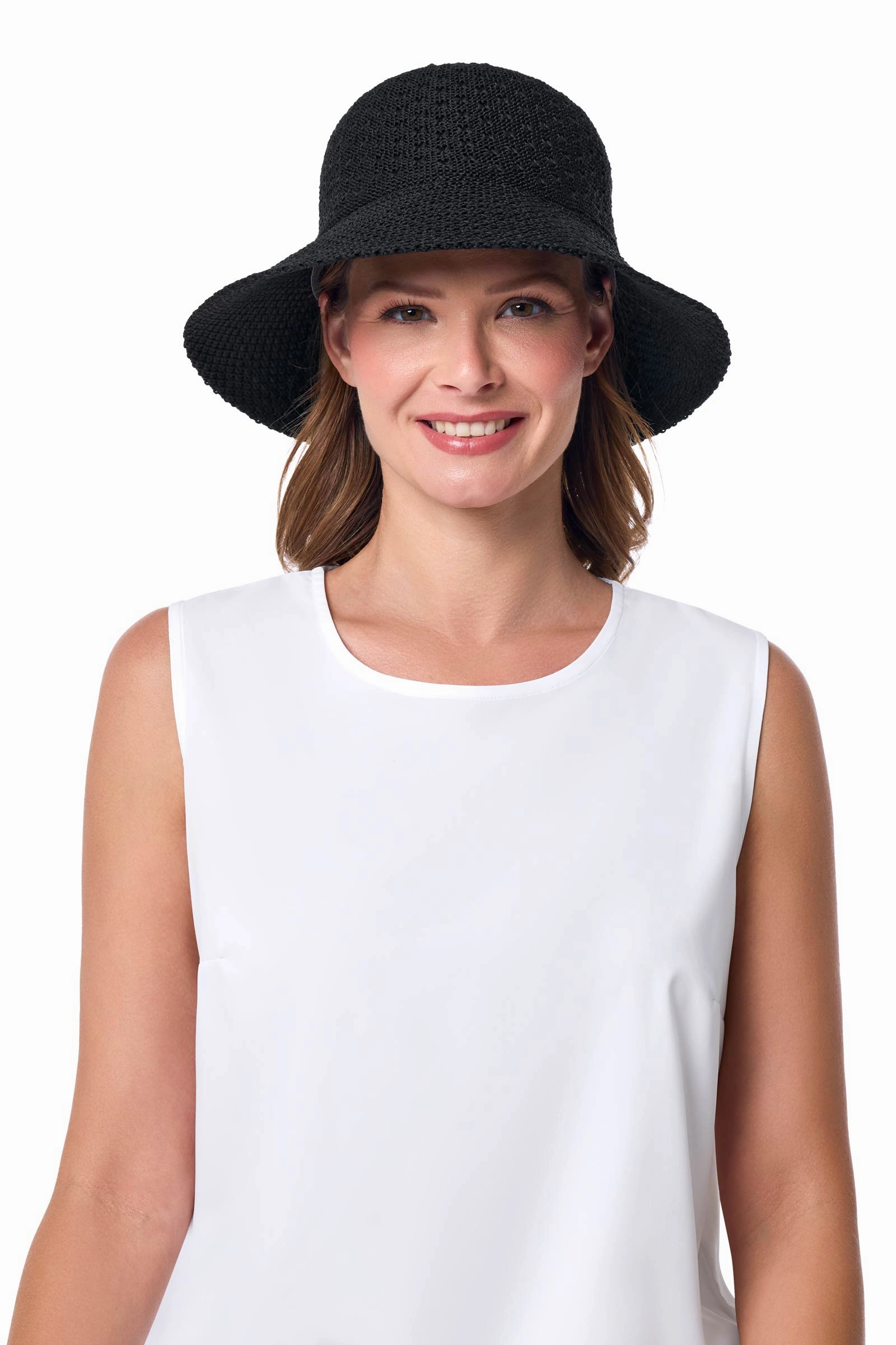 Marina Cloche Sun Hat | Black