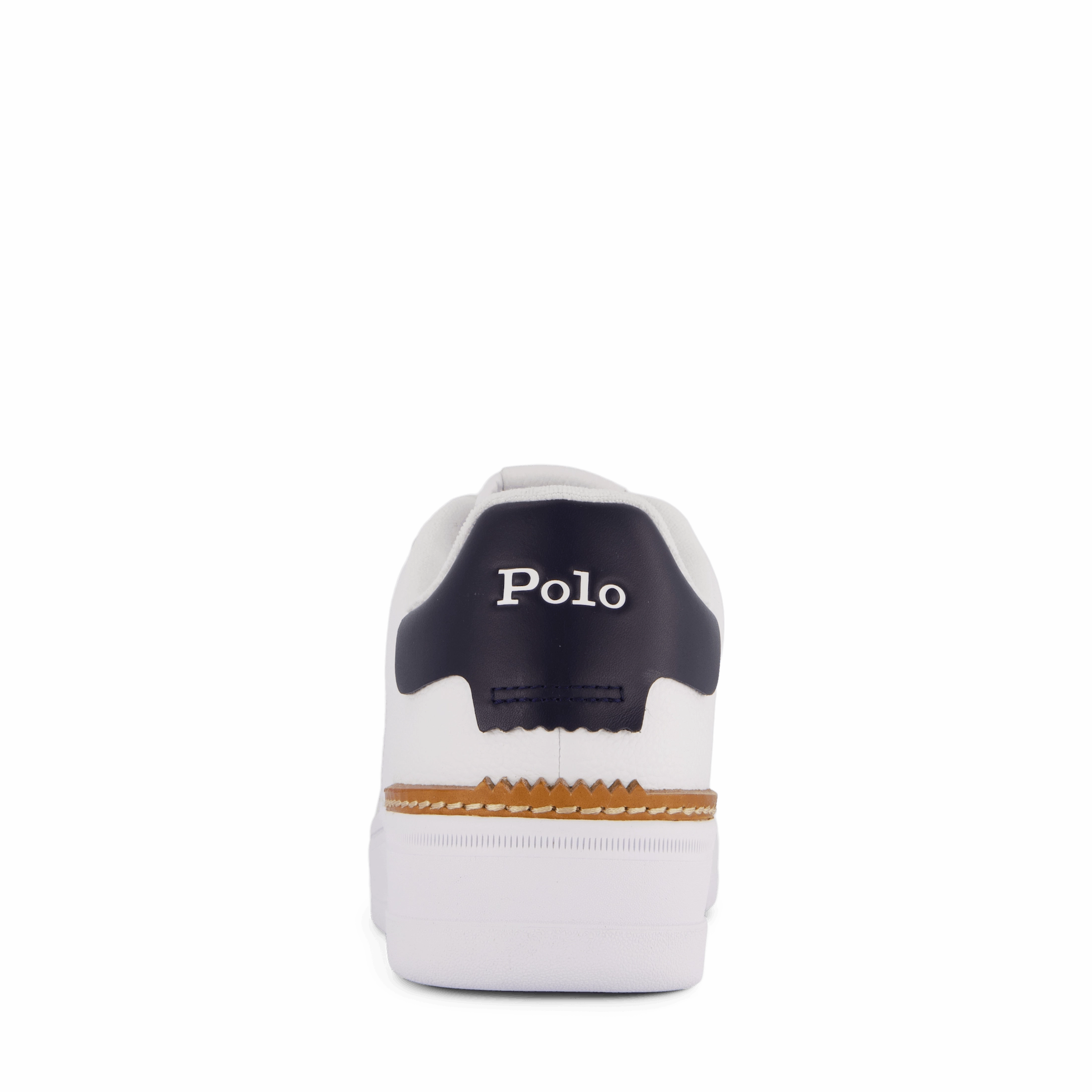 Machine Washable Masters Court Leather Sneaker White/Navy Pp