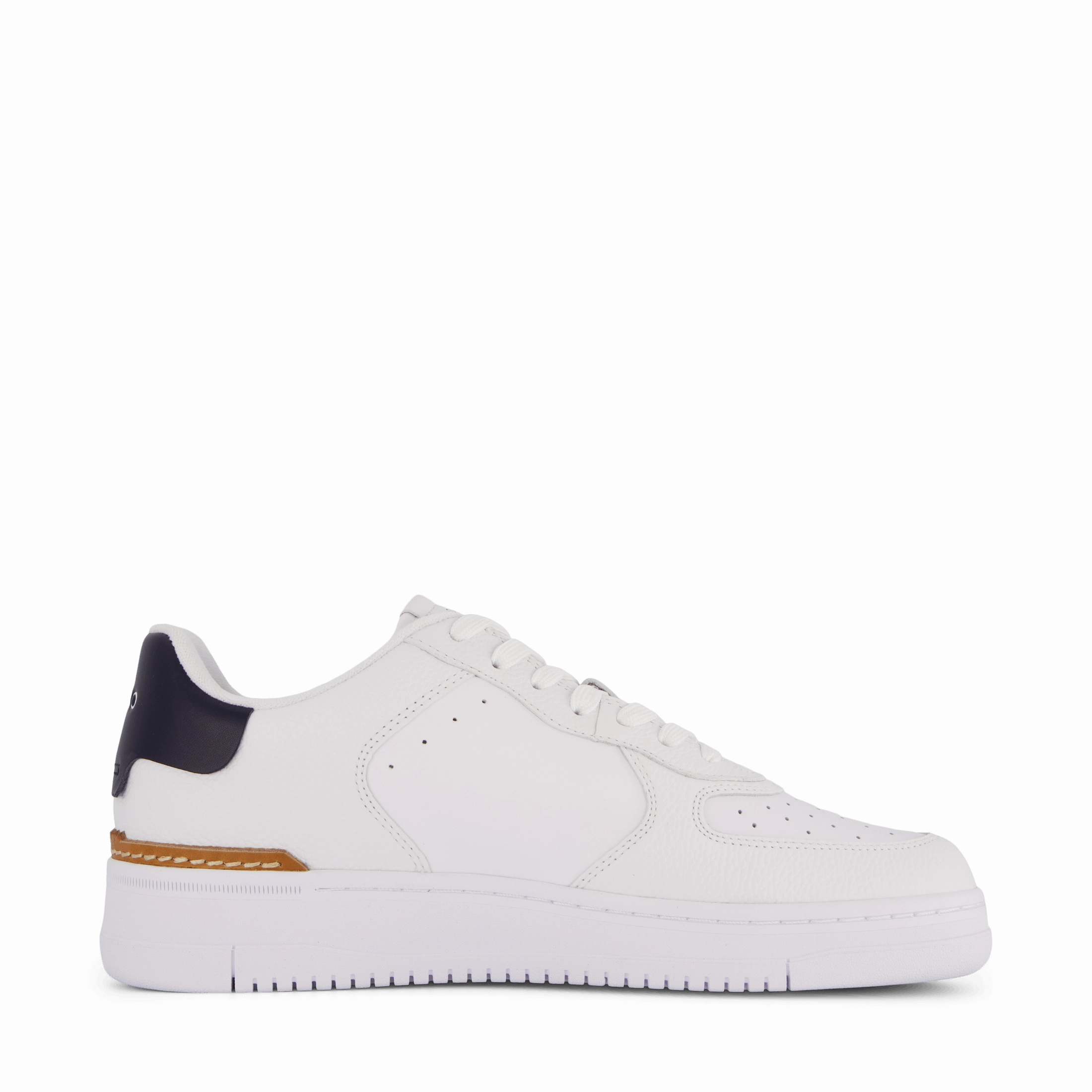 Masters Court Leather Sneaker White/Navy Pp Minimalist Slip Resistant Work