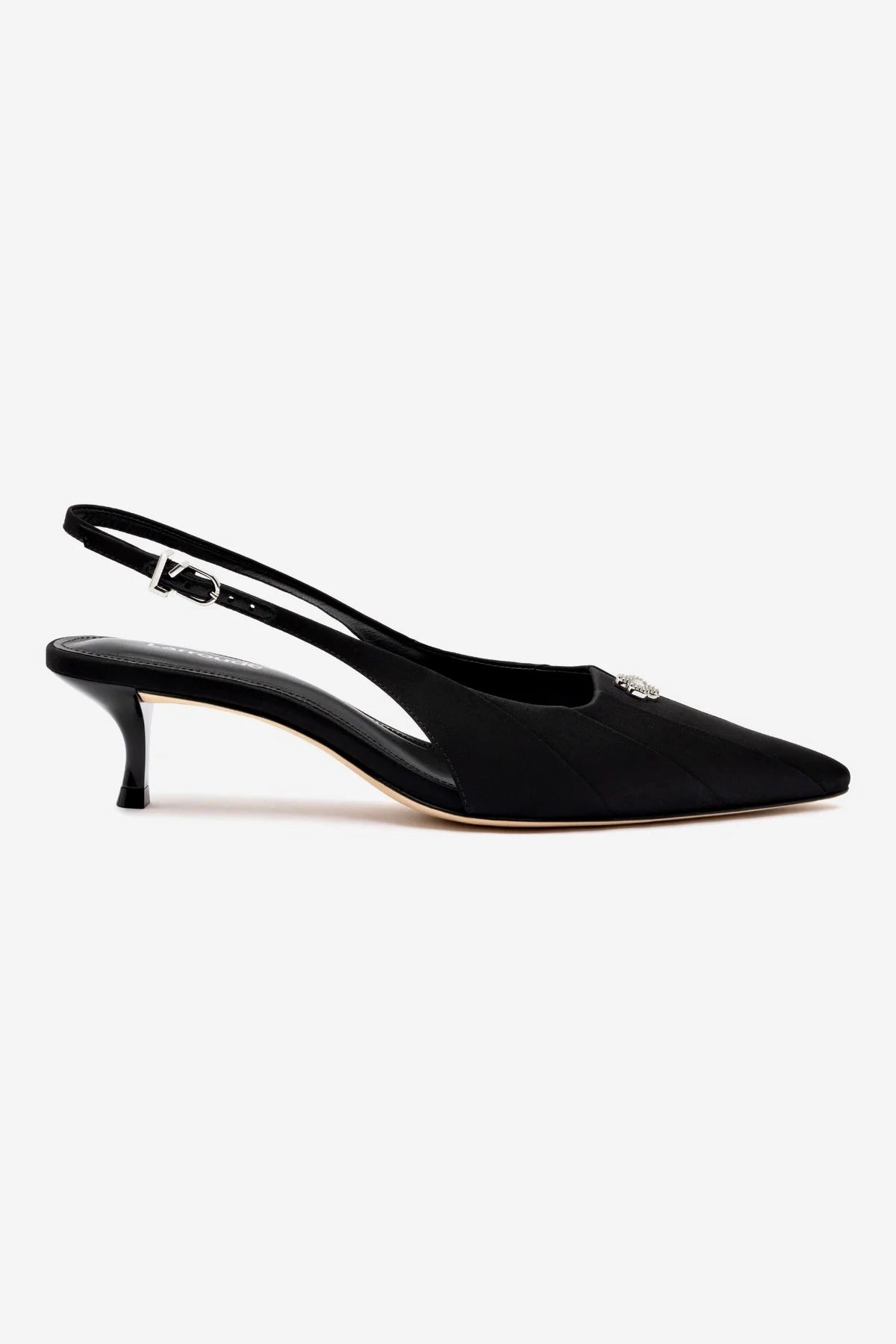 Maxine Pump In Black Fabric All Day Support Sustainable