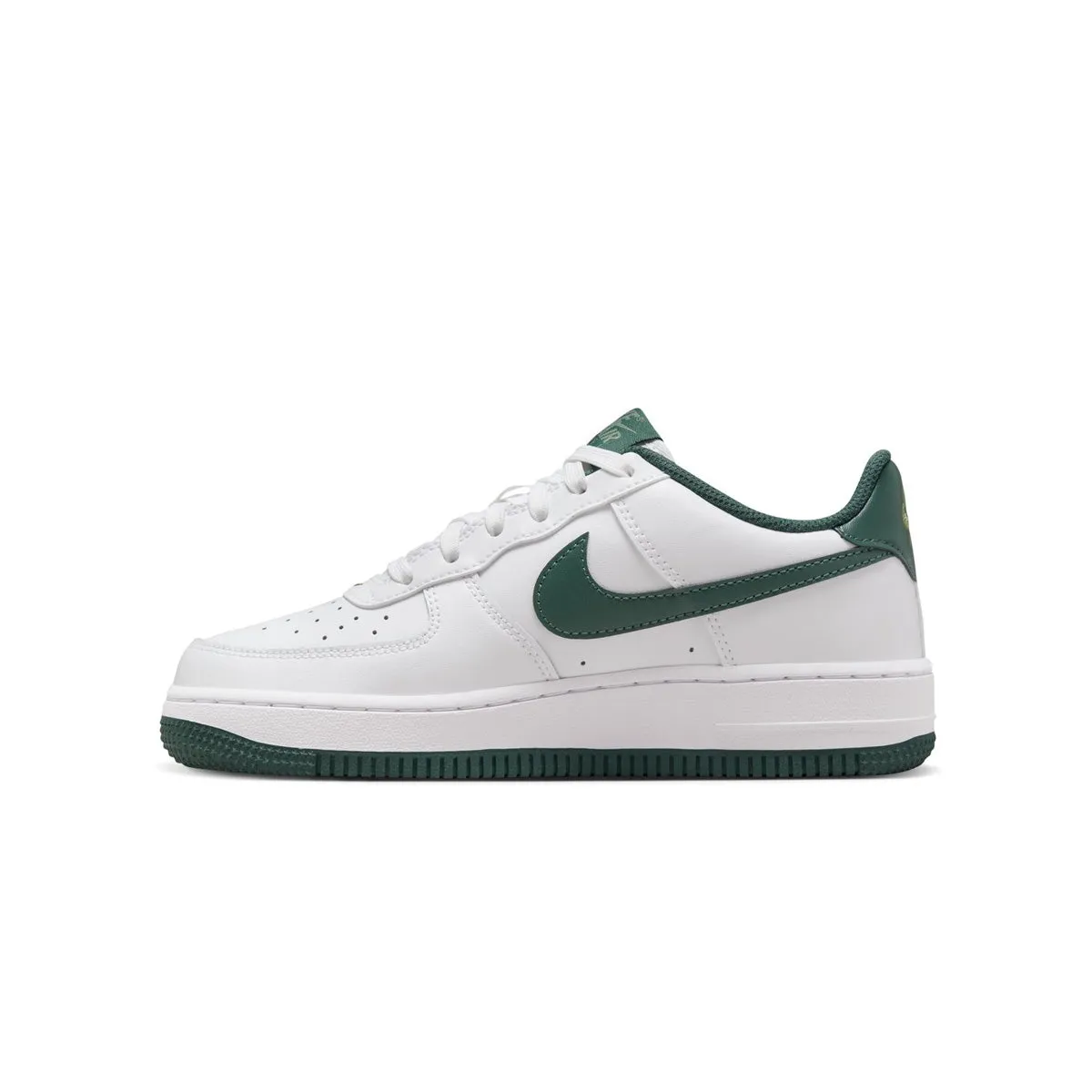 Kids Air Force 1 'White Green' Smart Casual Footwear